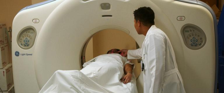 Untersuchung eines Patienten mittels CT