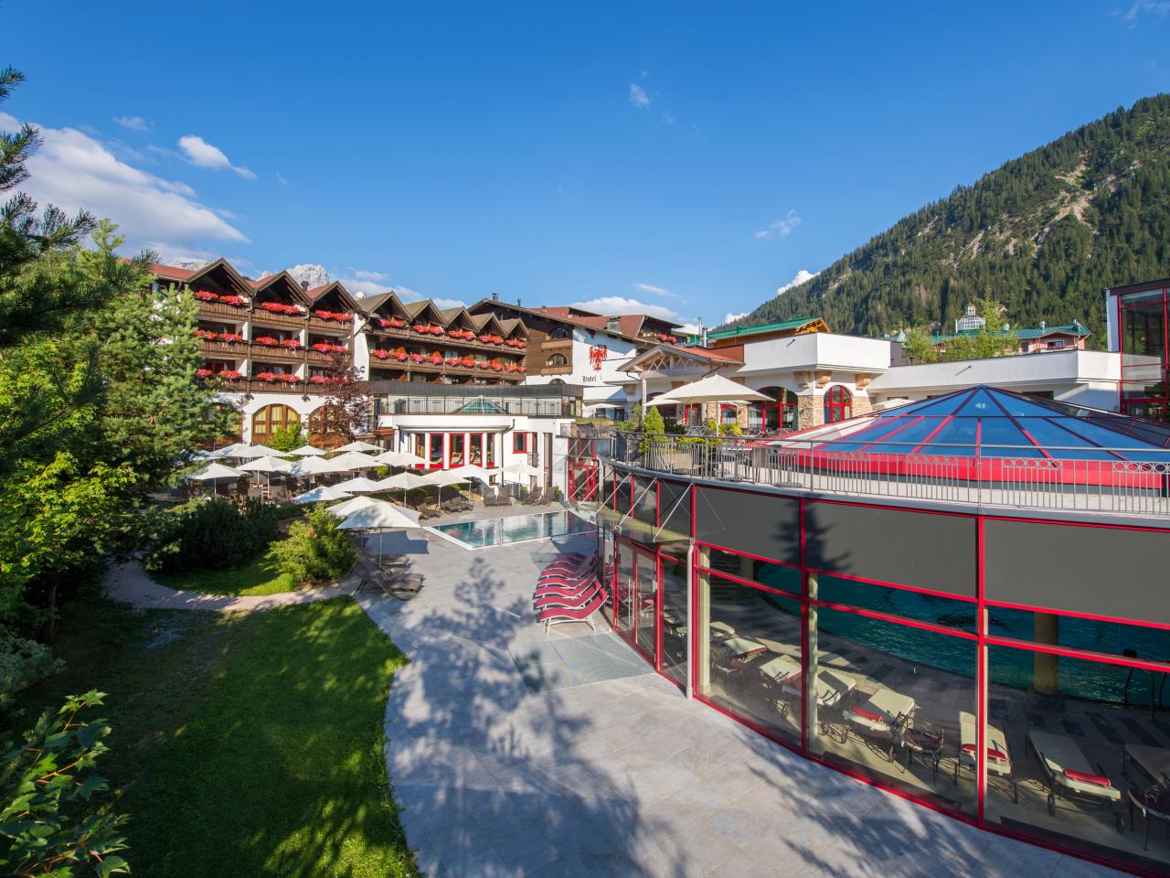 Panoramaansicht Hotel Tyrol am Haldensee